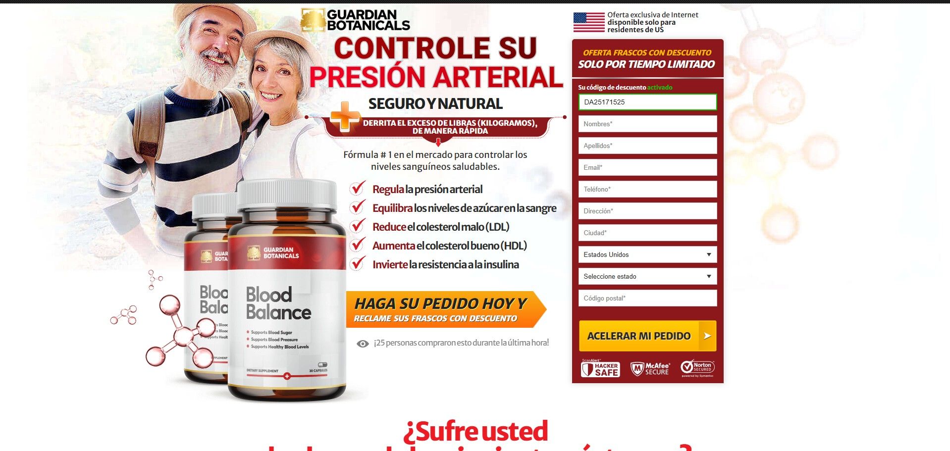 Guardian Botanicals Blood Balance Producto
