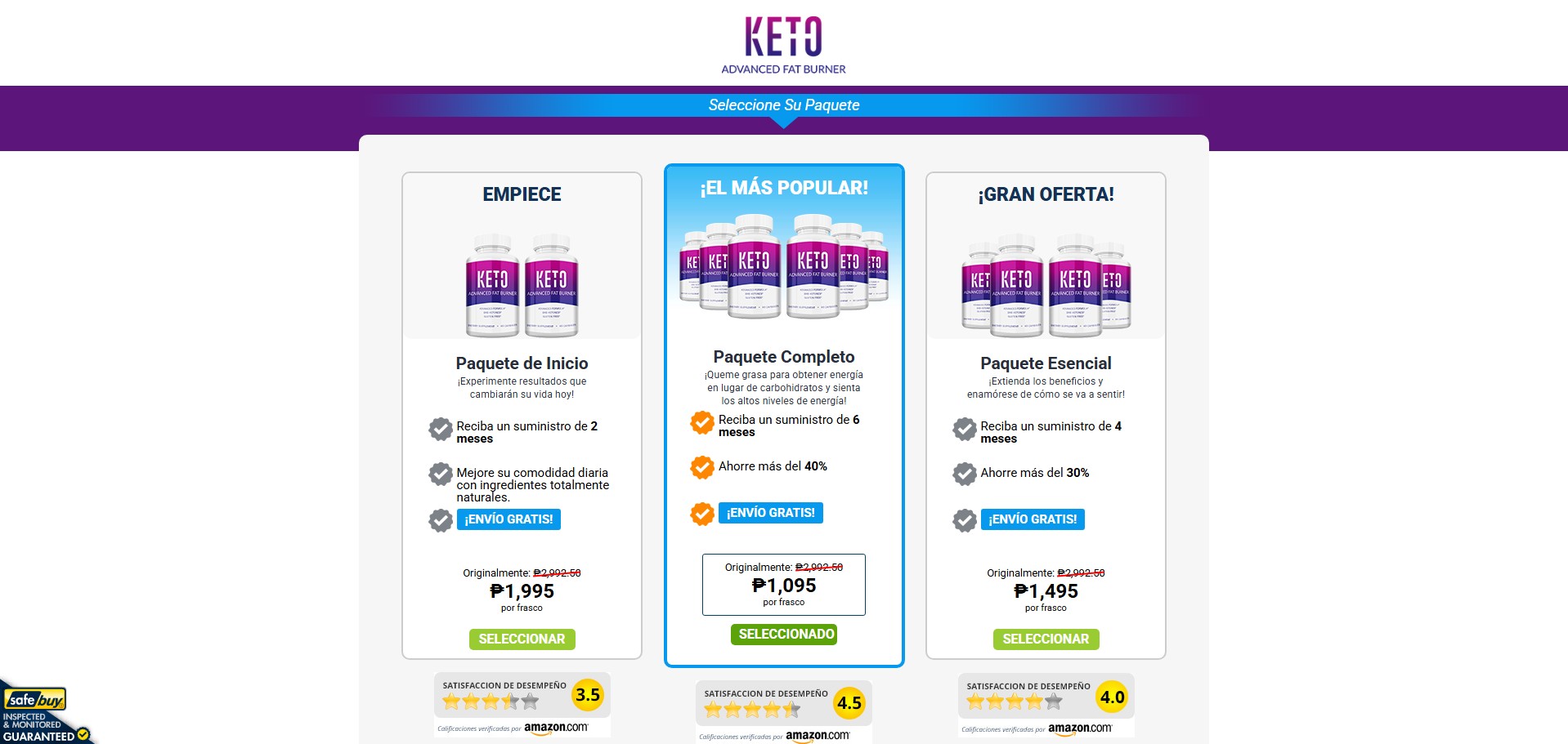 Keto Advanced Fat Burner Producto