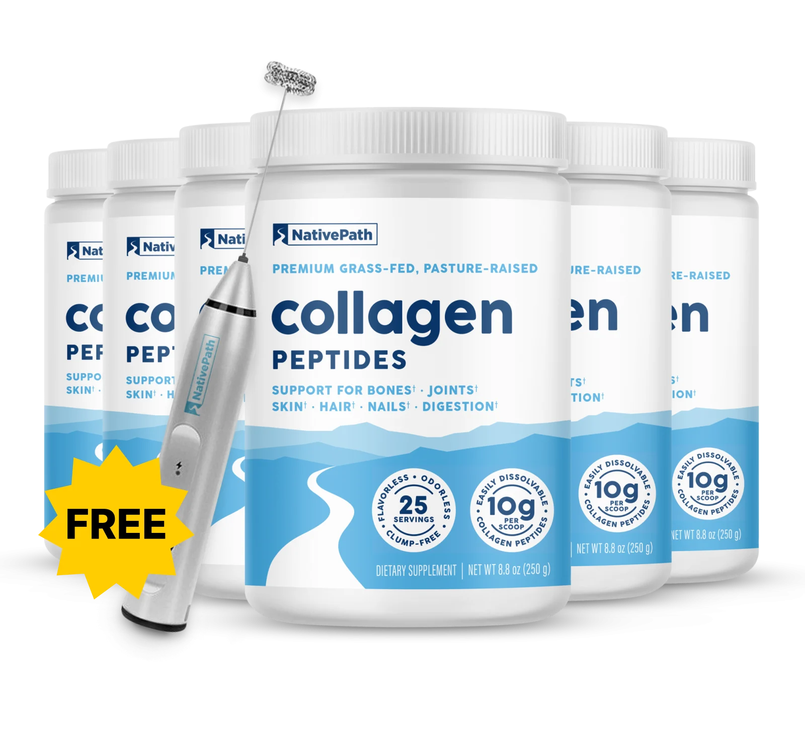 Native Path Collagen Jars GLP1 + Frother