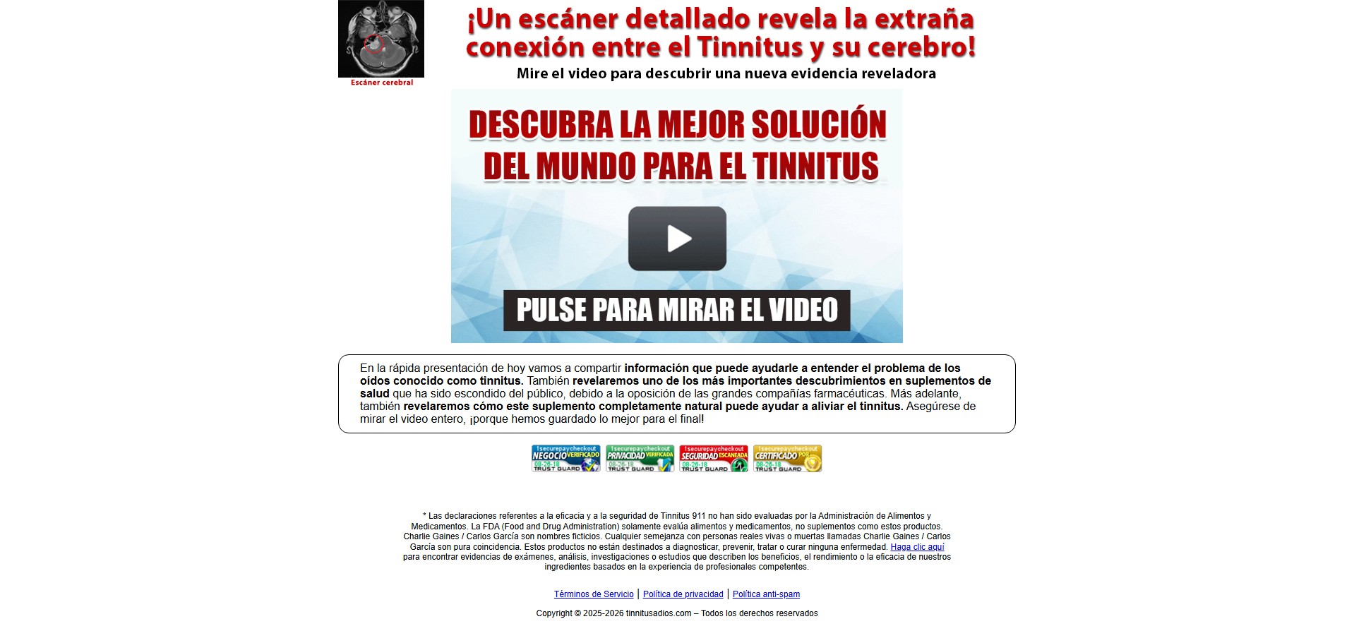 Tinnitus 911 Producto